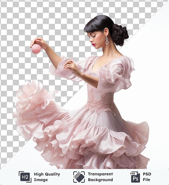PSD imagem premium de castanetes realistas de dançarinos de flamenco
