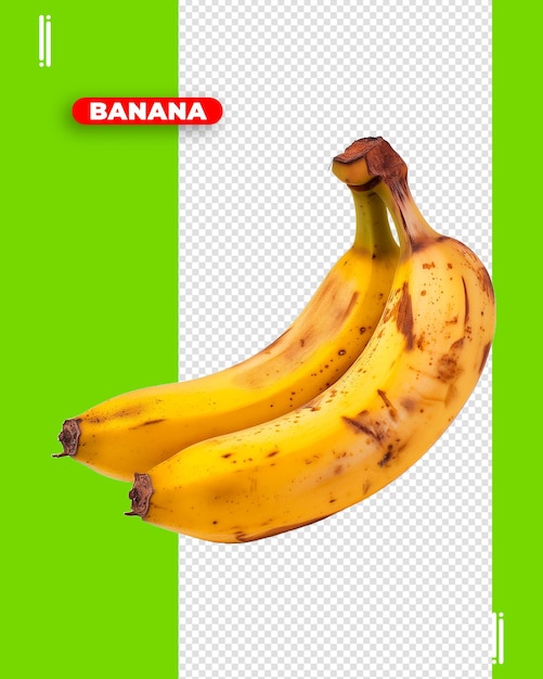 PSD imagem psd banana sem fundo