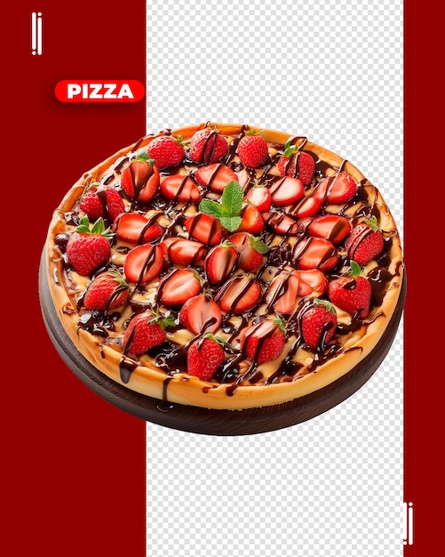 Imagem psd de pizza doce sem fundo