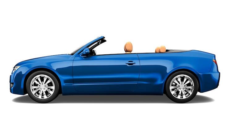 PSD imagem tridimensional do automóvel