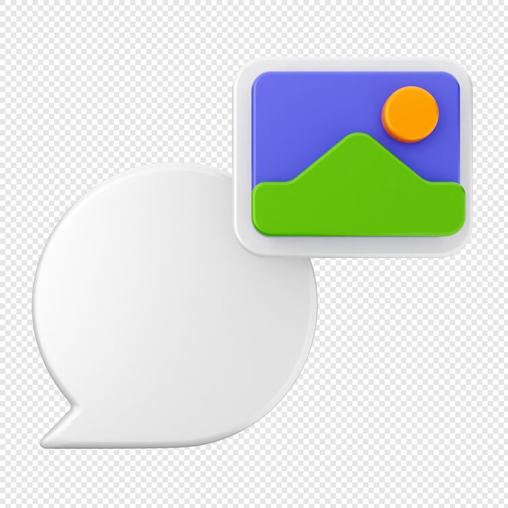 PSD imagen en 3d y chat de fotos