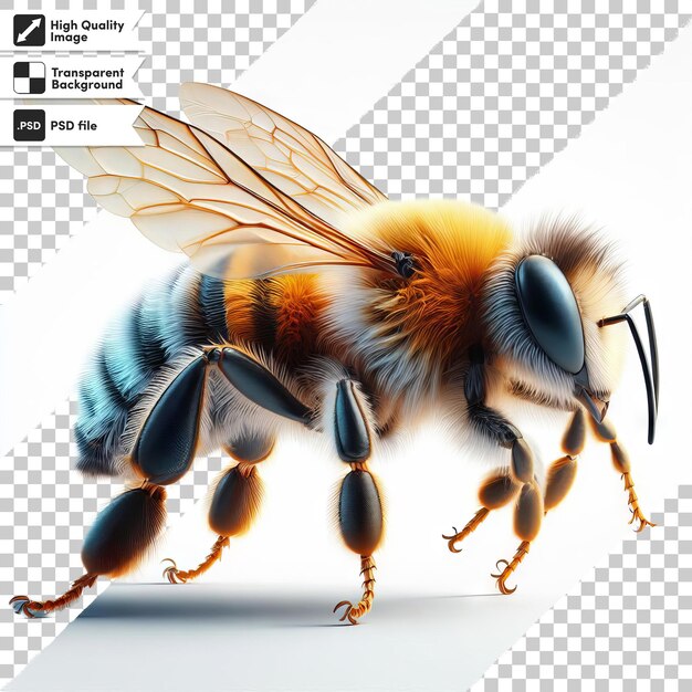 PSD una imagen de una abeja con una imagen de un abeja en él