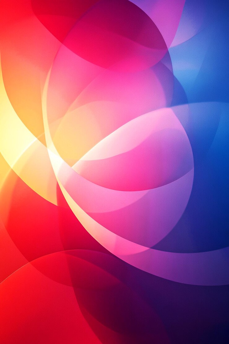 PSD una imagen abstracta colorida de una onda de color arco iris