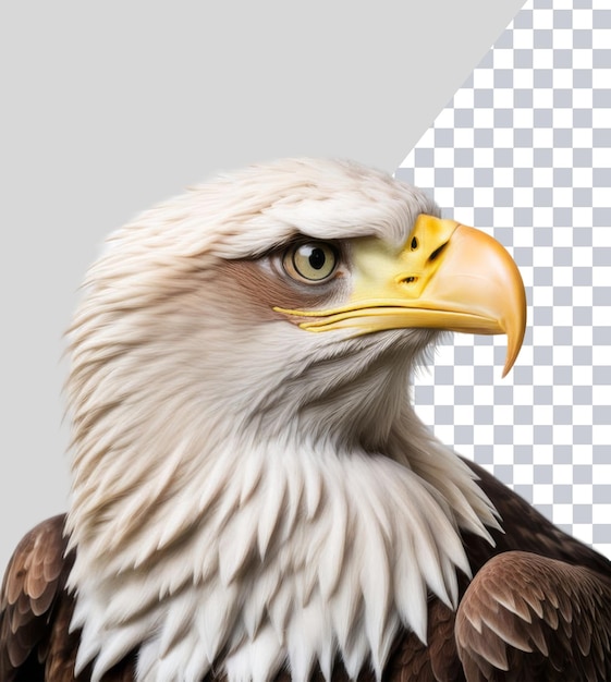 PSD una imagen de un águila con un fondo blanco