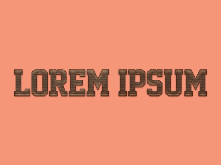Imagen de archivo PSD con efecto de texto