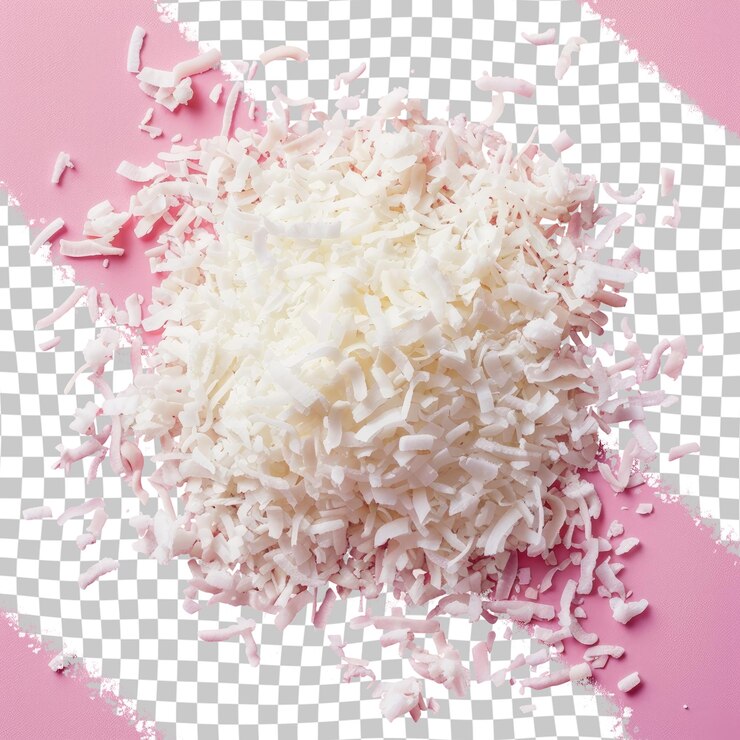 PSD una imagen de arroz y un fondo rosa con un cuadrado rosa en la parte inferior