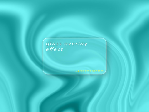 una imagen azul y verde de un efecto de vidrio