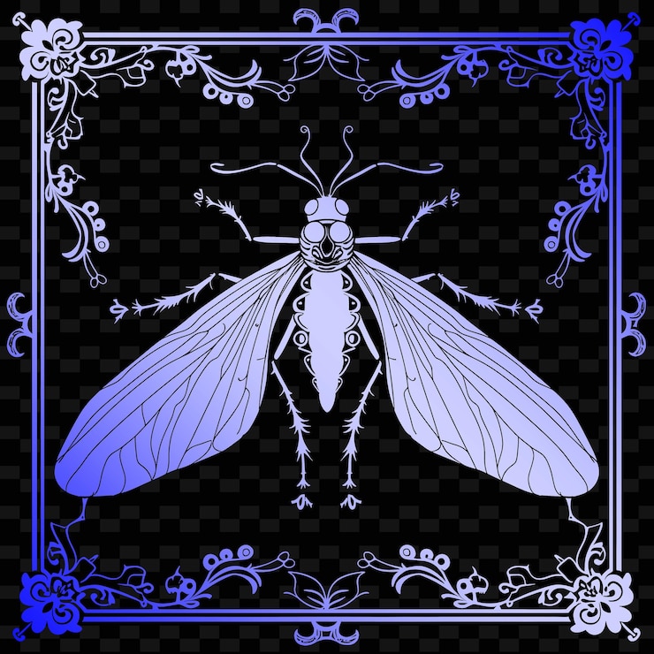 PSD una imagen en blanco y negro de una mosca con una imagen de una polilla