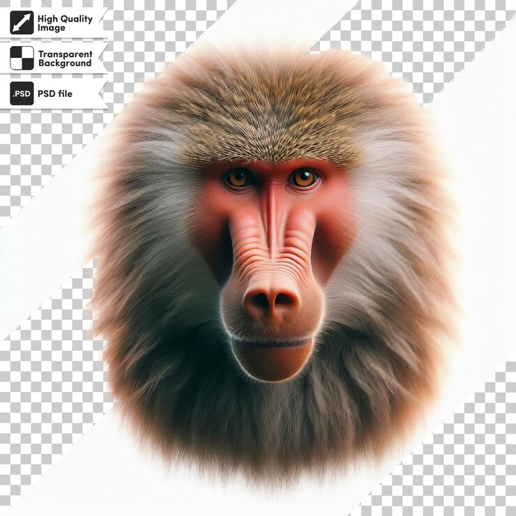 PSD una imagen de una cabeza de león con una cara en ella
