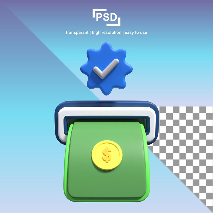 PSD una imagen de una caja verde con una moneda que dice psdj.