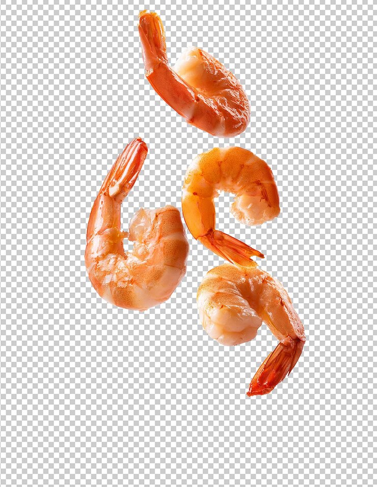 PSD una imagen de camarones y camarones
