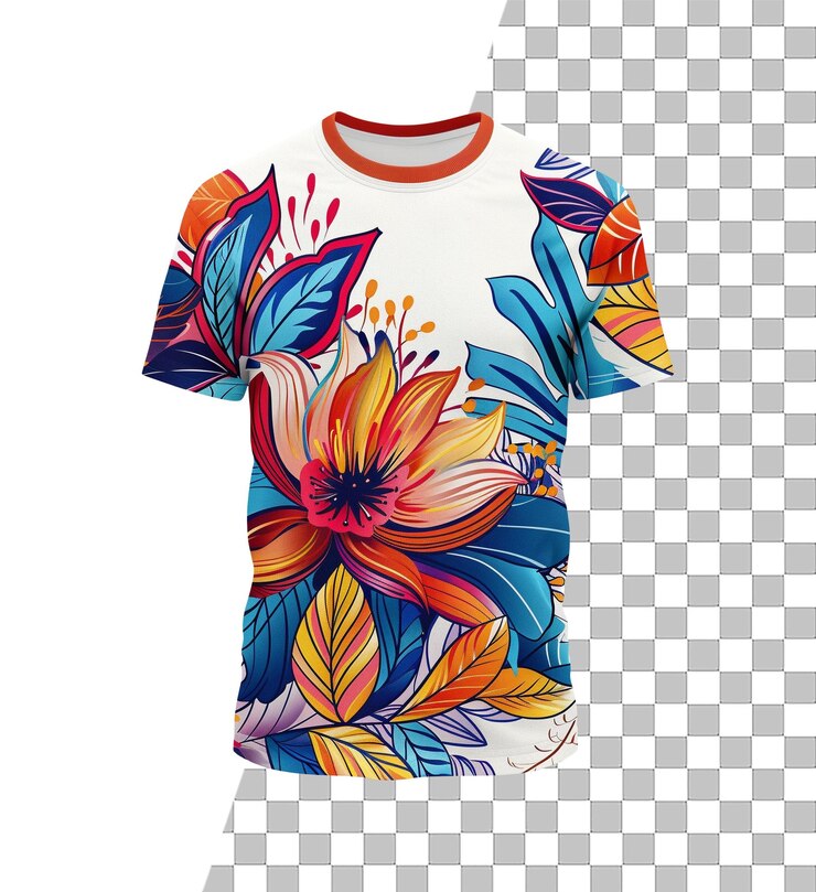 PSD imagen de camiseta aislada con fondo transparente