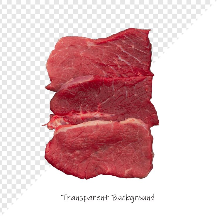 PSD una imagen de carne con las palabras "transat" en ella