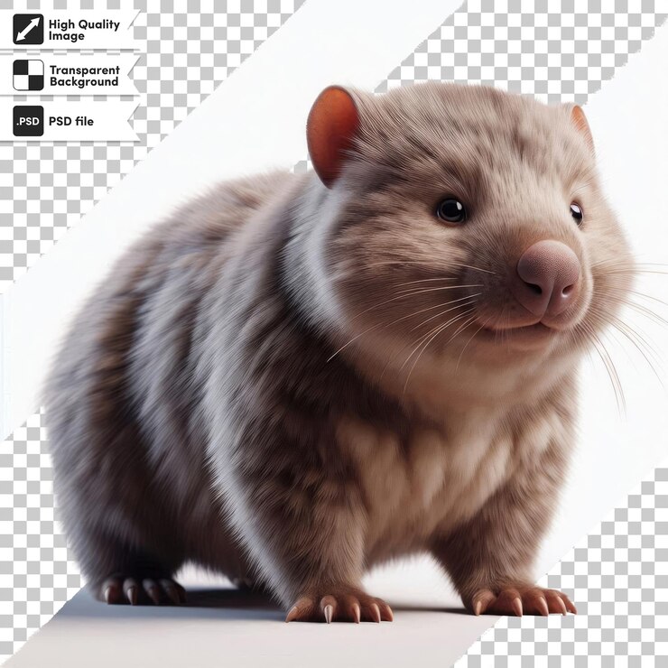 PSD una imagen de un castor con la palabra castor en él