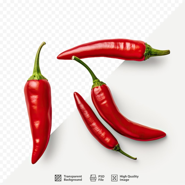 PSD una imagen de un chile rojo picante.