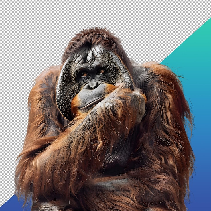 PSD imagen de un chimpancé