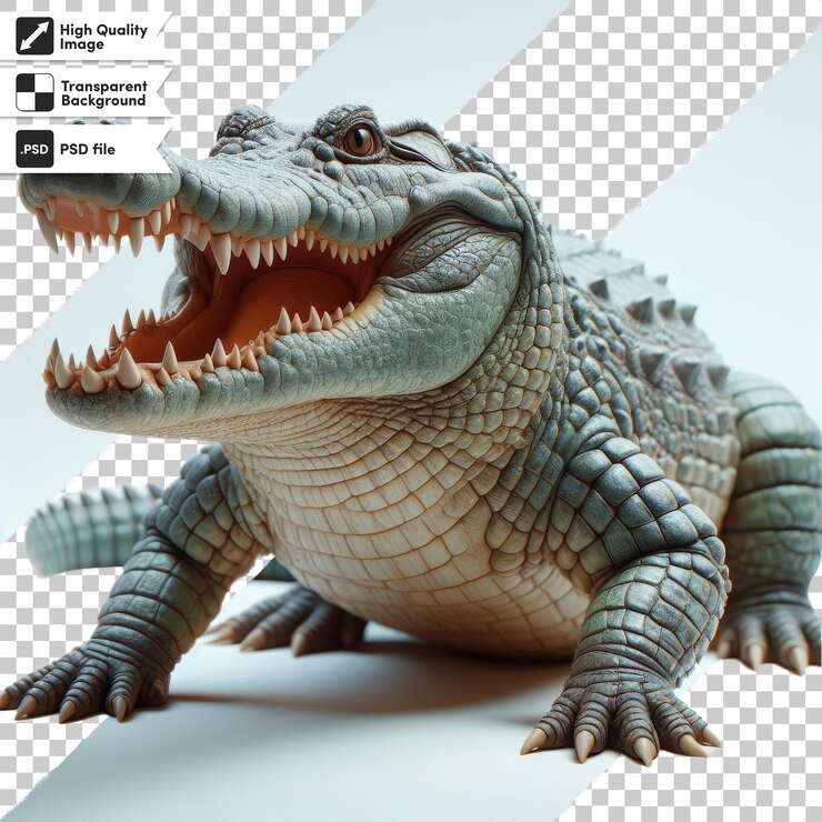 PSD una imagen de un cocodrilo con una foto de un crocodilo en él