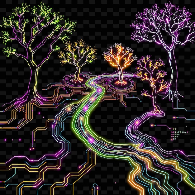 una imagen colorida de árboles y un arco iris con las palabras citas árboles citas