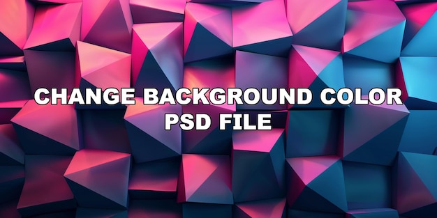 PSD una imagen colorida de cubos azules y rosados dispuestos en un fondo de stock de patrón