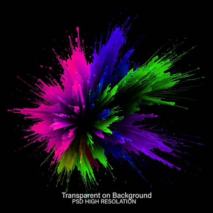 PSD una imagen colorida de un fondo de color arco iris con las palabras transparencias