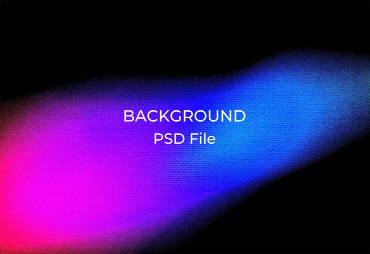 PSD una imagen colorida de un fondo de color púrpura y azul con las palabras retroiluminadas en él