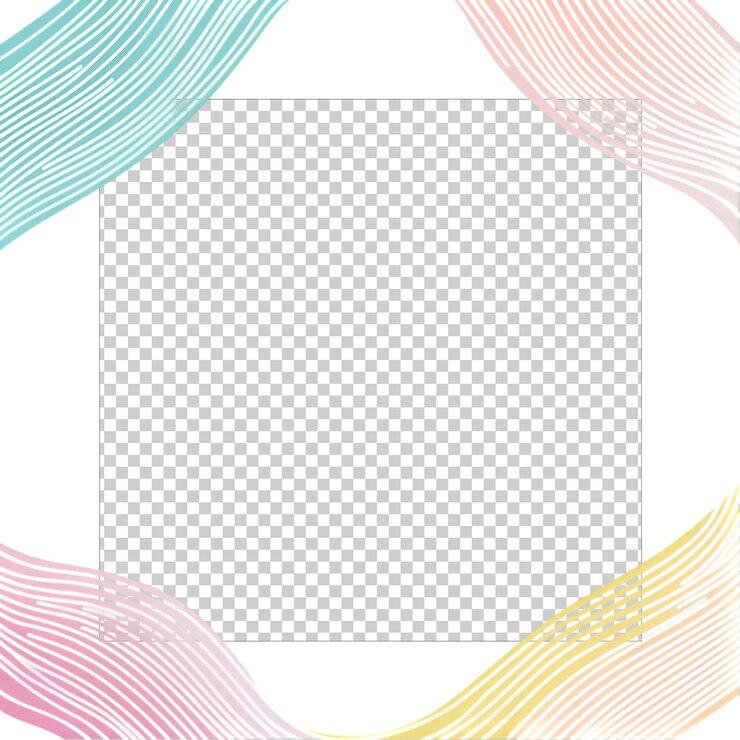 PSD una imagen colorida de una franja de color arco iris en un fondo blanco