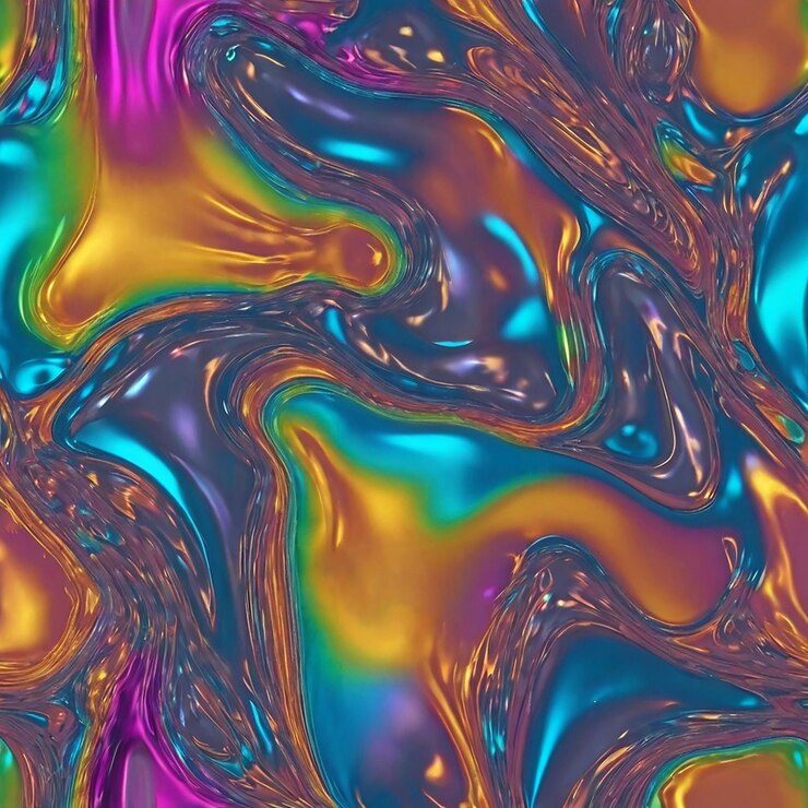PSD una imagen colorida de un líquido de color arco iris