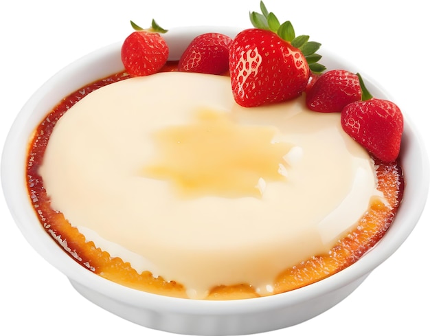 PSD imagen de creme brulee de aspecto delicioso generado por aig