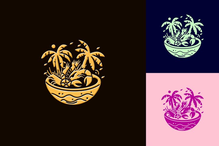PSD una imagen de un cuenco de palmeras y una palmera