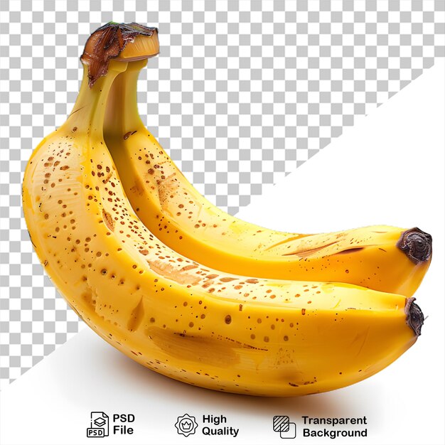 PSD una imagen de dos plátanos con una imagen png de un plátano en él