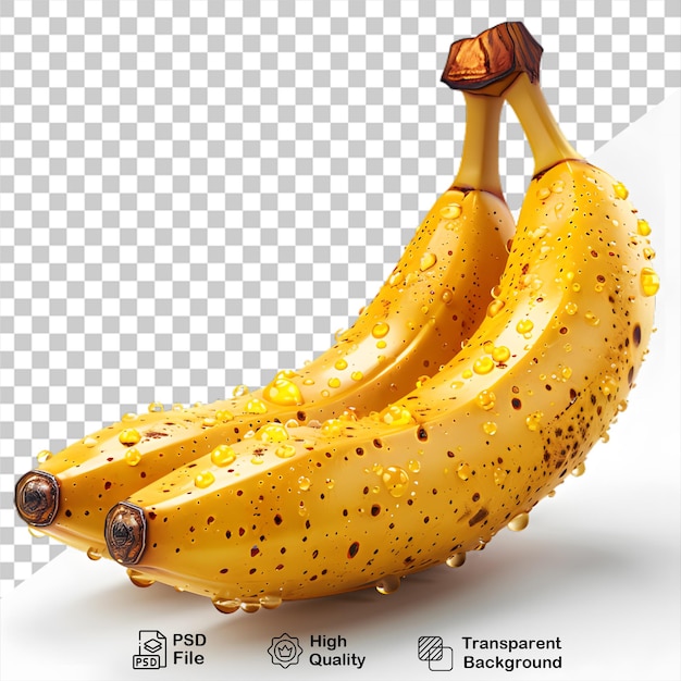 PSD una imagen de dos plátanos con una imagen png de un plátano en él