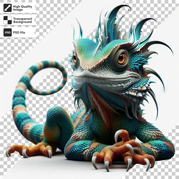 PSD una imagen de un dragón con una imagen de una dragón en él