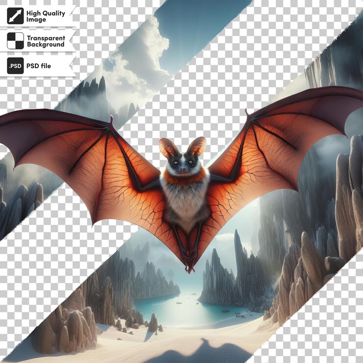 PSD una imagen de un dragón con una imagen de montañas en el fondo