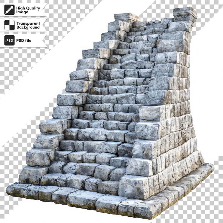 PSD una imagen de una estructura de piedra con una imagen de una pirámide