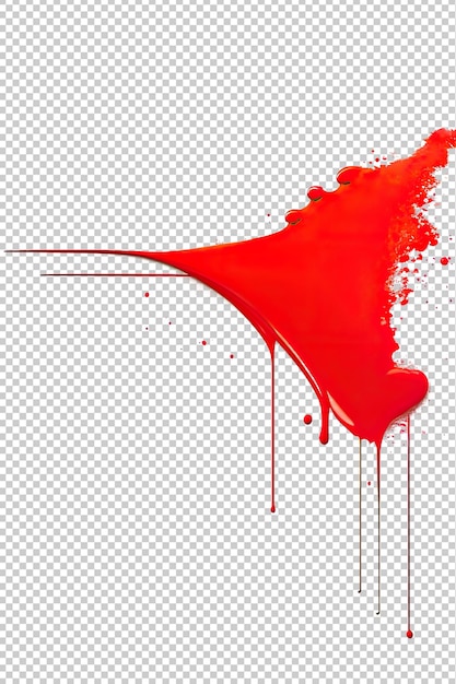 PSD imagen de una explosión de pintura roja.