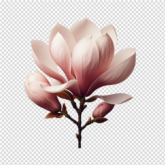 Una imagen de una flor con la palabra magnolia en ella