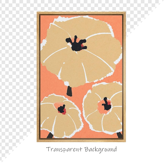 una imagen de una flor que dice transparente en un fondo transparente