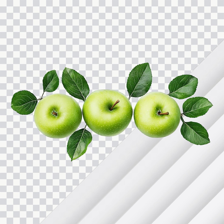 PSD imagen fotorrealista de manzanas orgánicas recién cosechadas que representan productos naturales