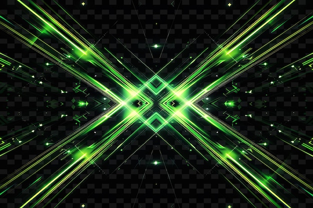 PSD una imagen fractal verde y negra con un fondo verde y negro