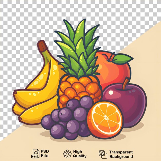 Una imagen de una fruta que está en un fondo transparente con un archivo png