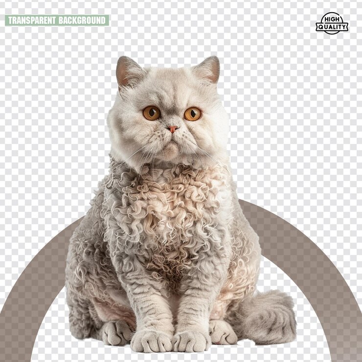 PSD una imagen de un gato que está en un fondo transparente