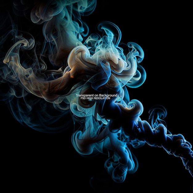 Una imagen de un humo con el título de humo en un fondo transparente
