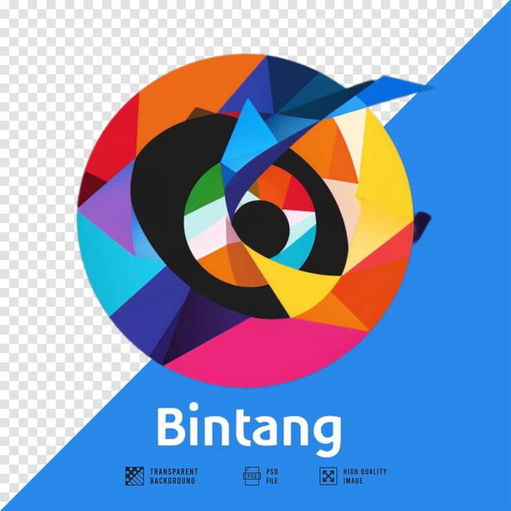PSD la imagen del logotipo consiste en un estilo geométrico sin fondo de calidad hd