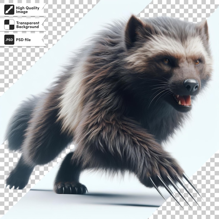 PSD una imagen de un mapachu con una imagen de una mapachu