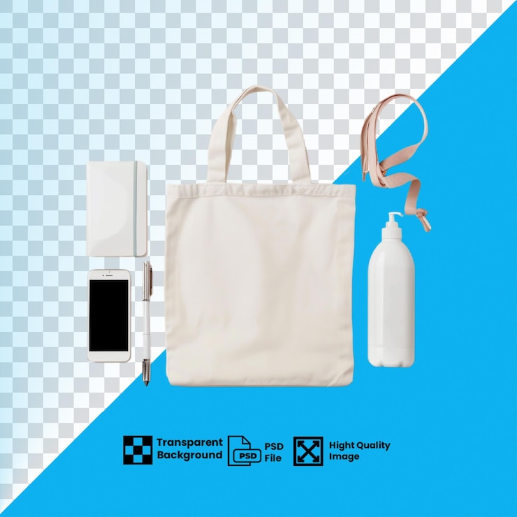 PSD imagen de maqueta de bolsa transparente de calidad hd