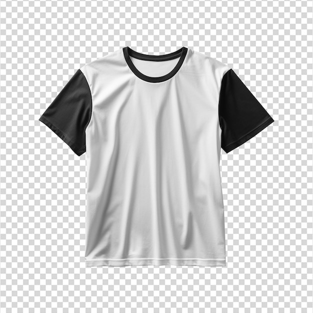 PSD imagen de maqueta de vista frontal de camiseta en blanco y negro png