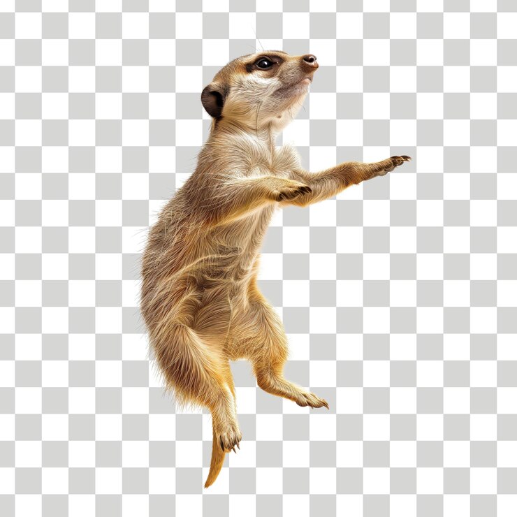 una imagen de un meerkat con un fondo de un meerket