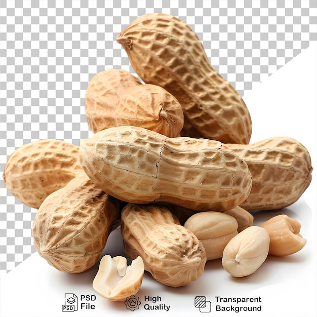 PSD una imagen de muchas nueces aisladas en un fondo transparente con un archivo png