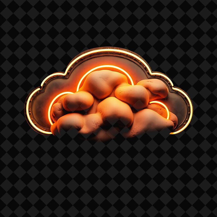 PSD una imagen de una nube con las palabras "huevos" en ella