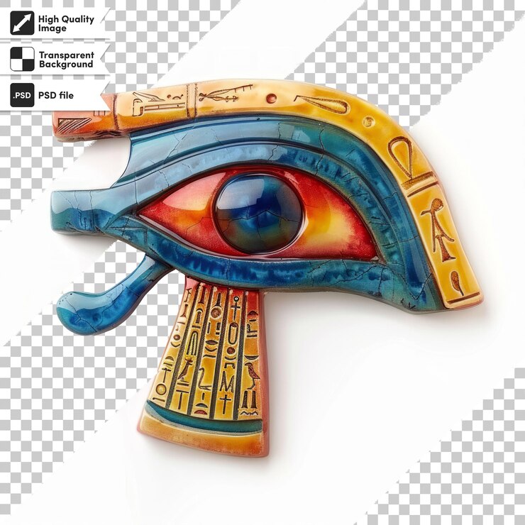 PSD una imagen de un ojo con un ojo azul y la palabra ojo en él